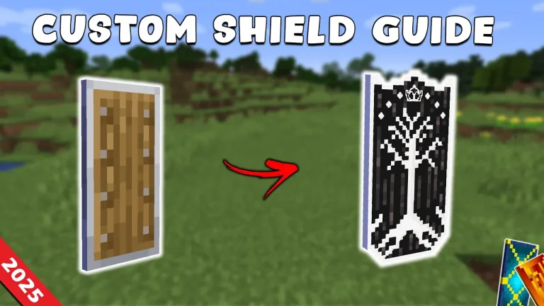 How to Make CUSTOM minecraft shield